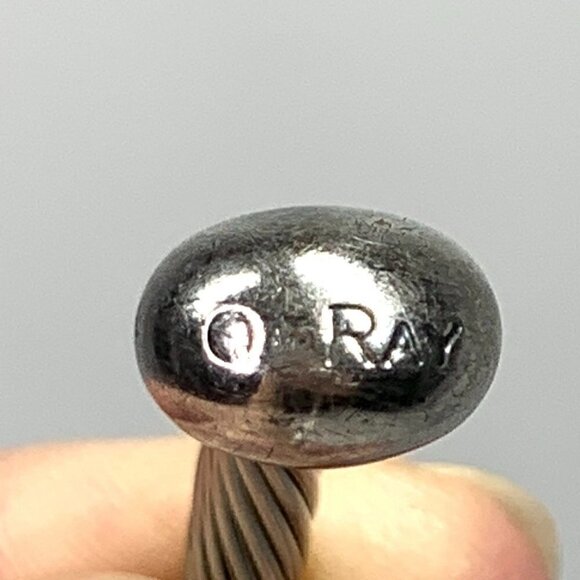 Q-Ray Silver-Plated Deluxe Twisted Band Wellness Bracelet 2.75" Size Large - Picture 2 of 9